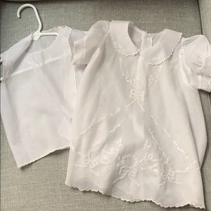 Beautiful white gown and slip